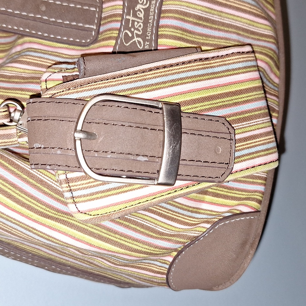 π 4 piece Longaberger bags set. Hobo, cell cosmetics, tote. Striped. - Picture 3 of 17